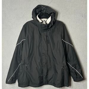 Zeroxposur‎ Coat Womens XXL Black White 2 in 1 Full Zip Hooded Winter Jacket